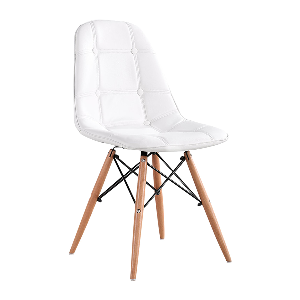 Silla Eiffel Capitoné White