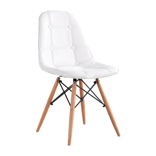 Silla Eiffel Capitoné White