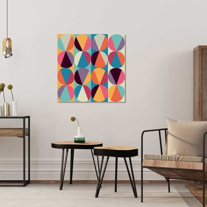 Tableau color cercles et triangles parfaits Tableau alu Dibond