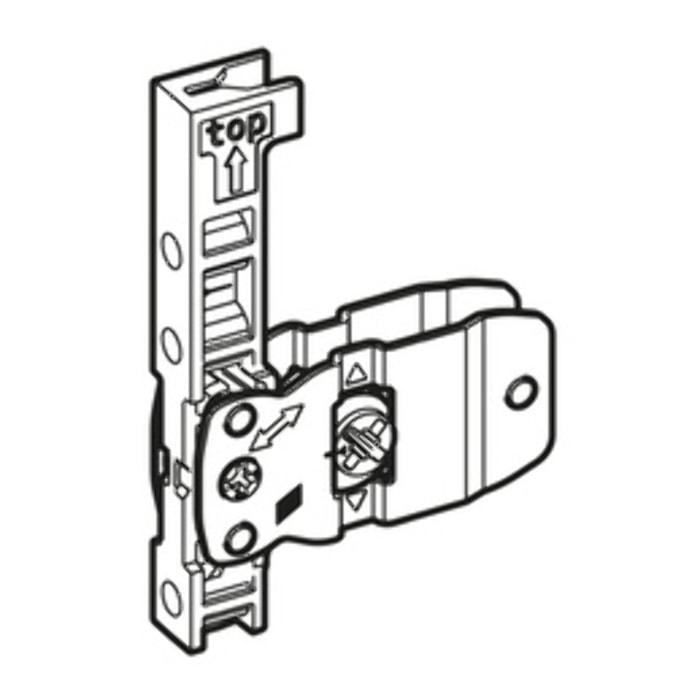 AvanTech YOU Attache façade pour profil de côté de tiroir, hauteur 139 mm, à visser - HETTICH - 9257884