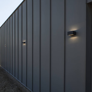 Applique murale secteur GEMINI GREY LED