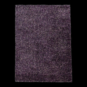 Tapis poils longs shaggy tissé motif faux uni MIGE