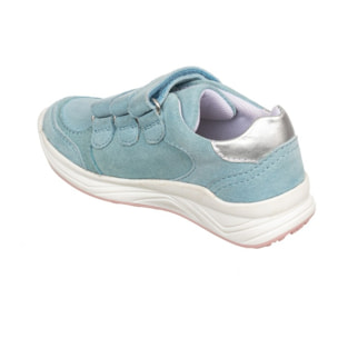 Deportiva toda piel tres velcros