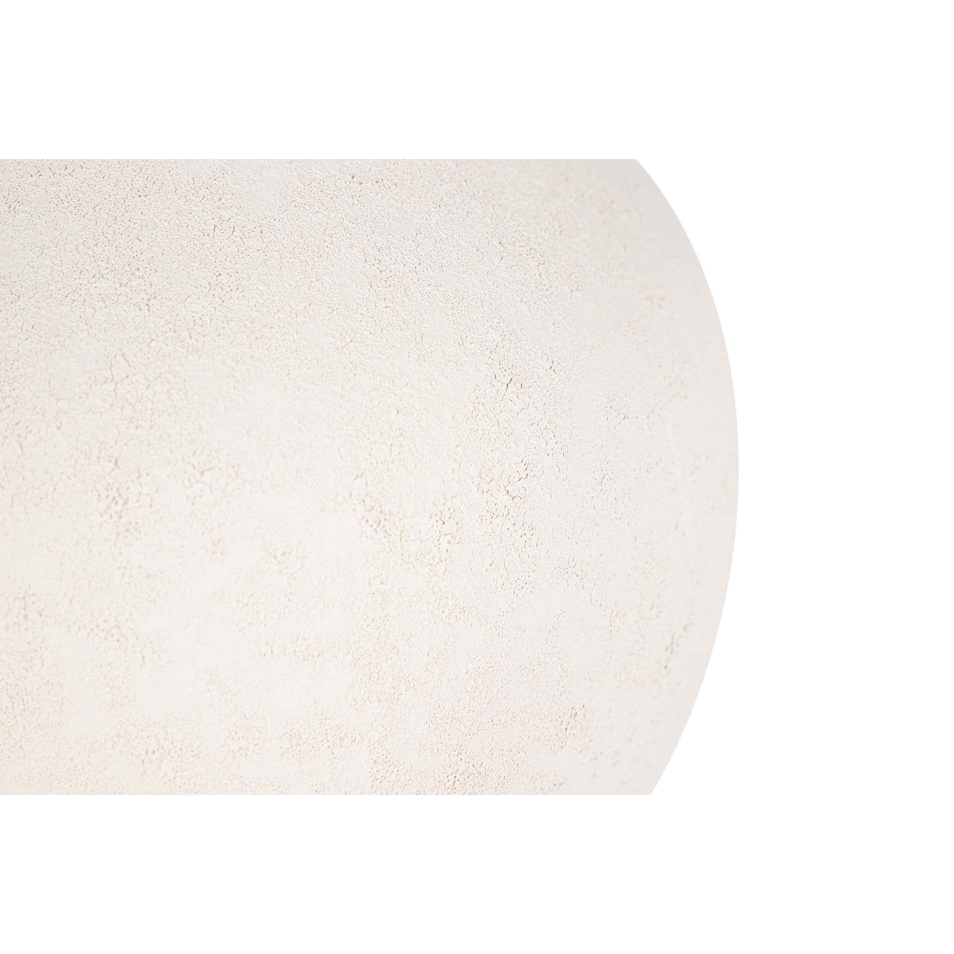 Florero Ceramica Beige 22x22x35 Cm