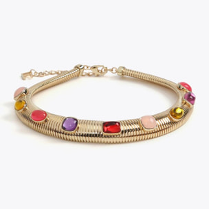 Collana elasticizzata intarsiata