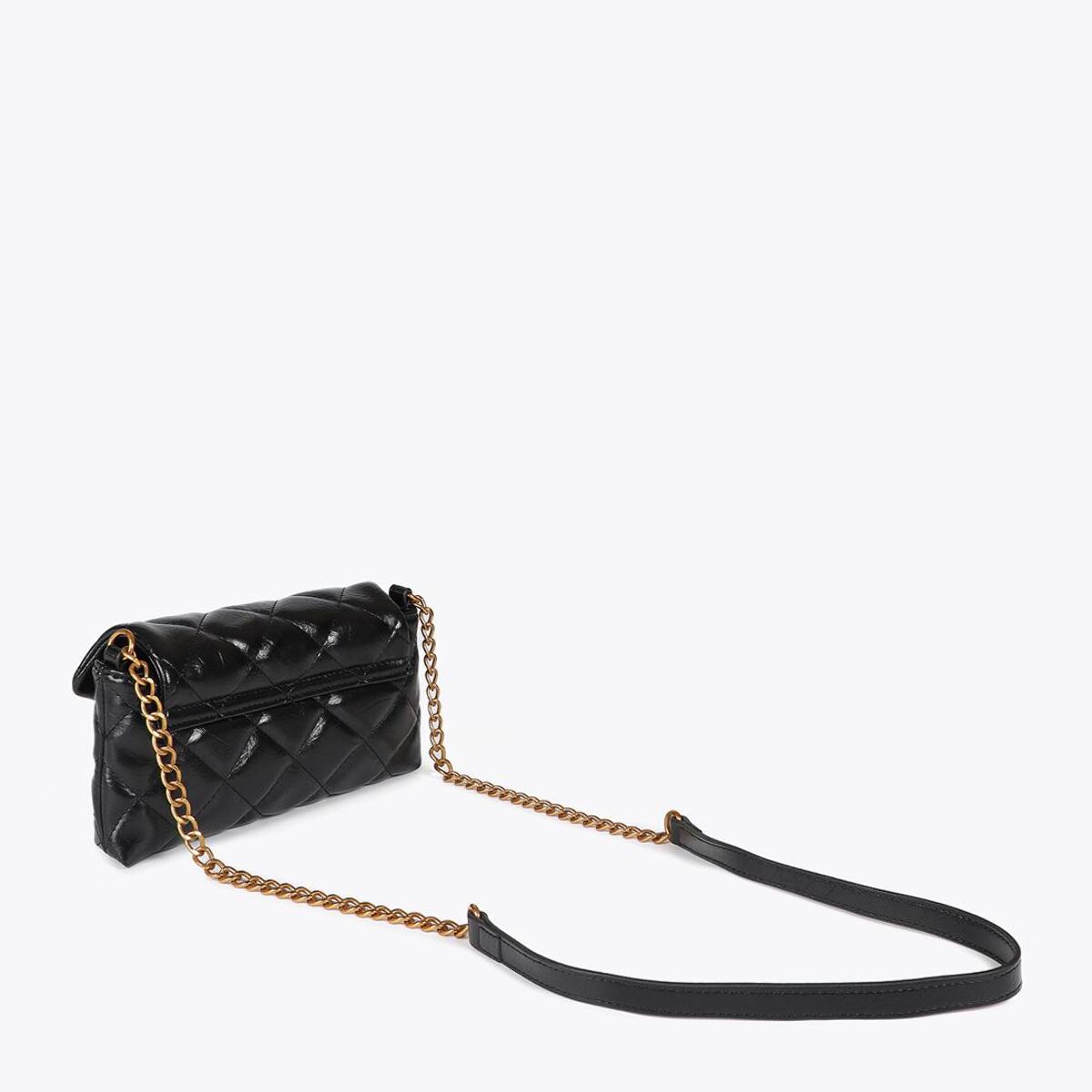 Mini Borsa a Tracolla Trapuntata con Logo LC Leopardo