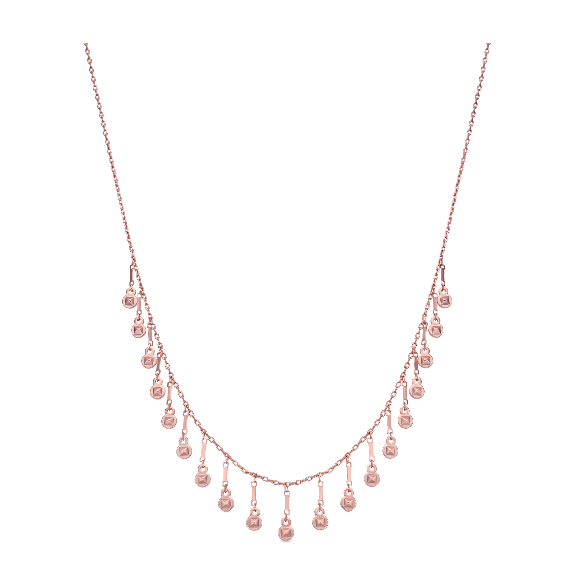Collar Yaferth acabado oro rosa 18k