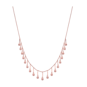 Collar Yaferth acabado oro rosa 18k