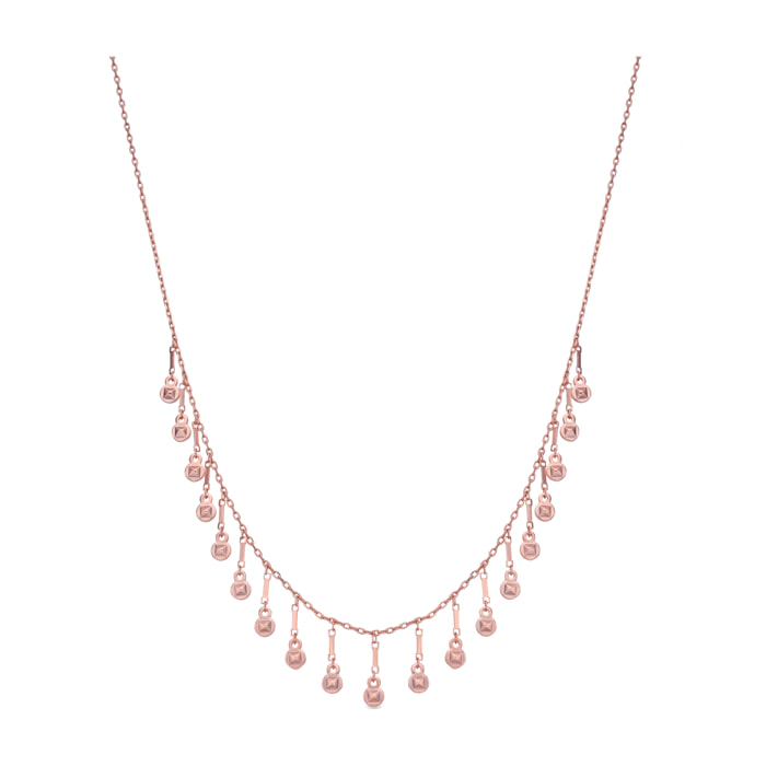 Collar Yaferth acabado oro rosa 18k