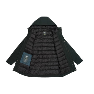 Parka KHANGAR acolchada impermeable verde oscuro
