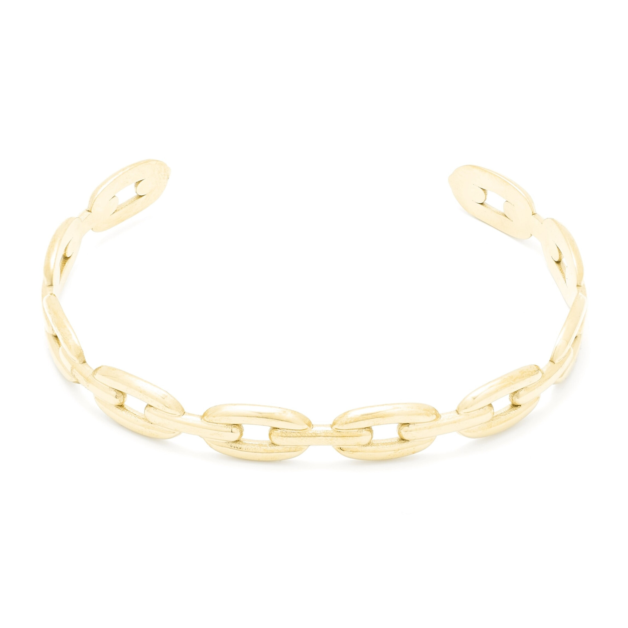 Pulsera acabada en oro amarillo de 18K
