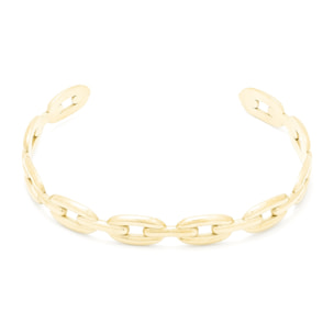 Pulsera acabada en oro amarillo de 18K