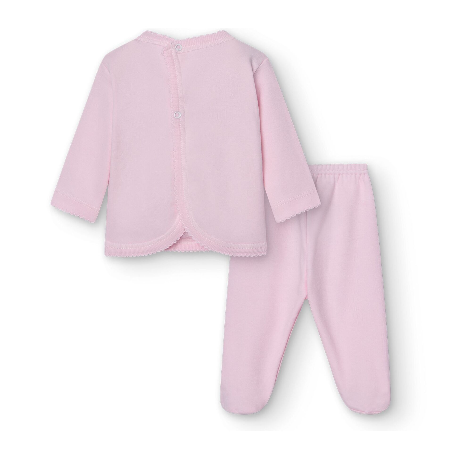 Conj, Jubon M/L Polaina Rosa Talla Nac
