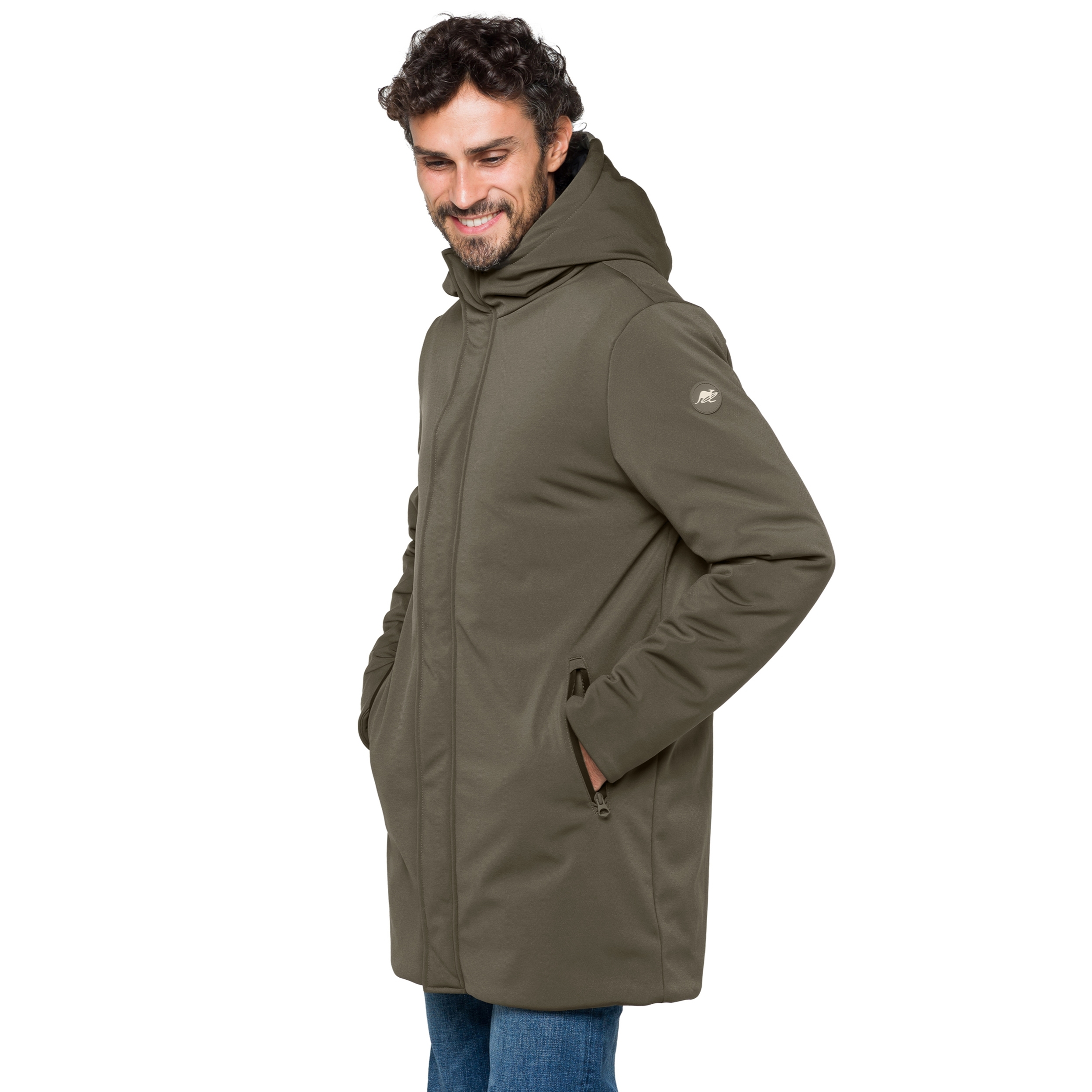 Chaqueta Hot Buttered térmica impermeable Khangar verde militar