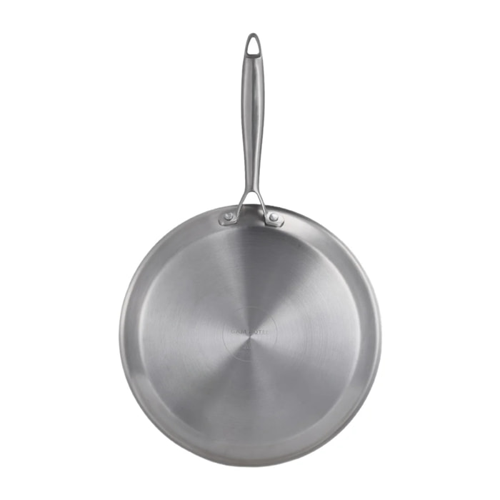 Crêpière 28 cm en inox avec fond triplex