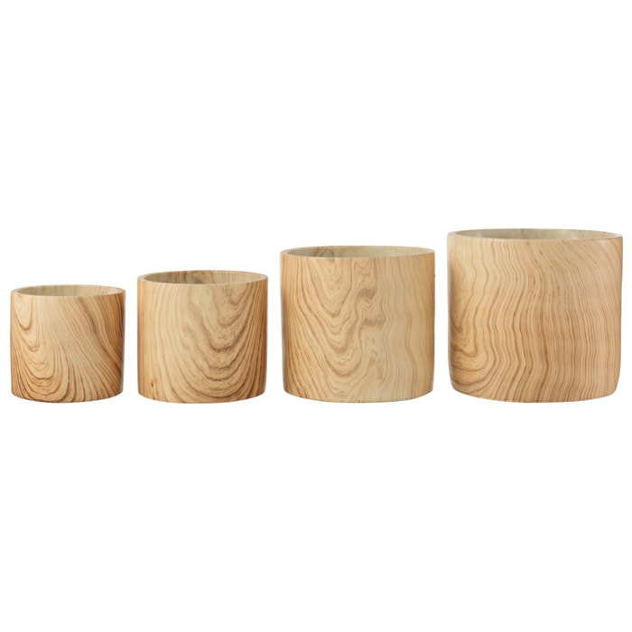 J-Line cache-pot Forêt - ciment - beige - extra large - Ø 21.5 cm