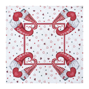 CENTROTAVOLA NATALIZIO JACQUARD DISEGNO GNOMI LOVELY