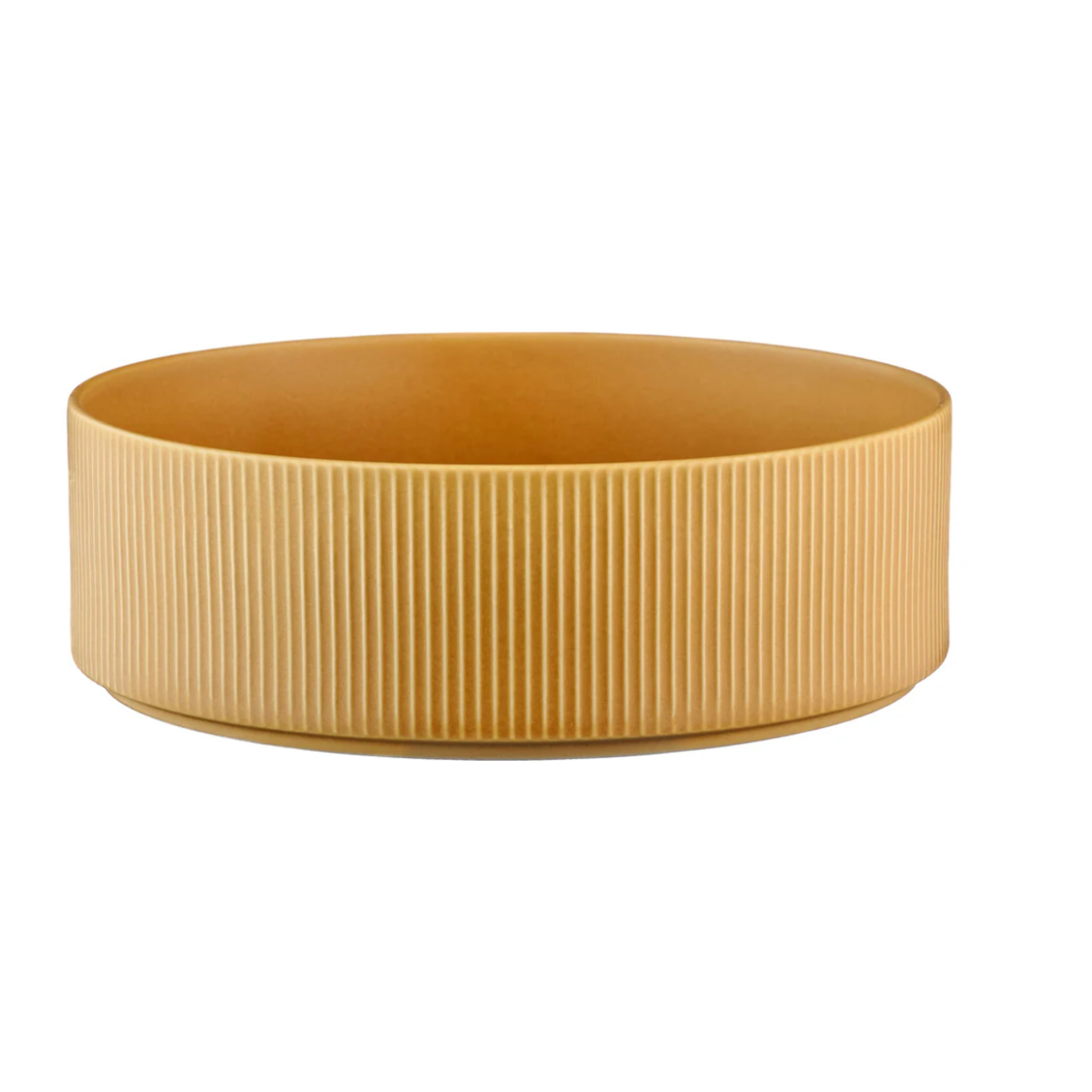 Saladier SCANDI Ø21,5cm et Ø27,5cm - 2 pièces - Ocre