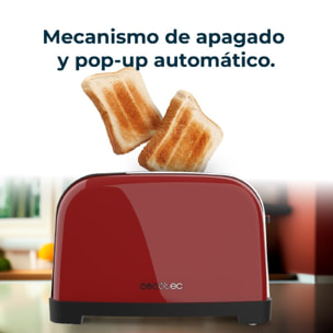 Cecotec Grille-pain vertical Toastin' time 1500 Double Red