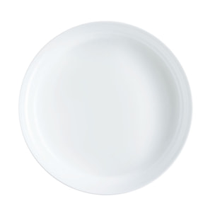 Plat à four rond blanc 30cm Smart Cuisine Diwali 250°C - Luminarc - Opale culinaire extra léger et résistant