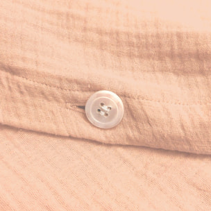 Housse de couette unie en coton, GAZE DE COTON