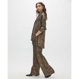 Camicia oversize in tessuto pregiato