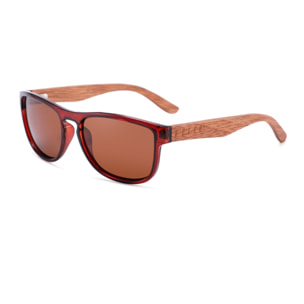 Gafas de Sol Feler 1512-2 Polarizadas de Madera Unisex 52 mm