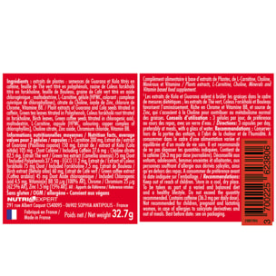 NUTRI EXPERT - Turbo Burner - Brûle-graisses spécial homme - Favorise l'amincissement - Association de Plantes, Minéraux et Vitamines - Kola + Guarana + L-Carnitine - 100% actifs naturels - Lot de 3