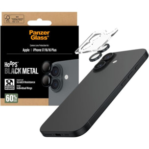 Protège objectif PANZERGLASS iPhone 17 / 16/ 16 Plus protège obejctif