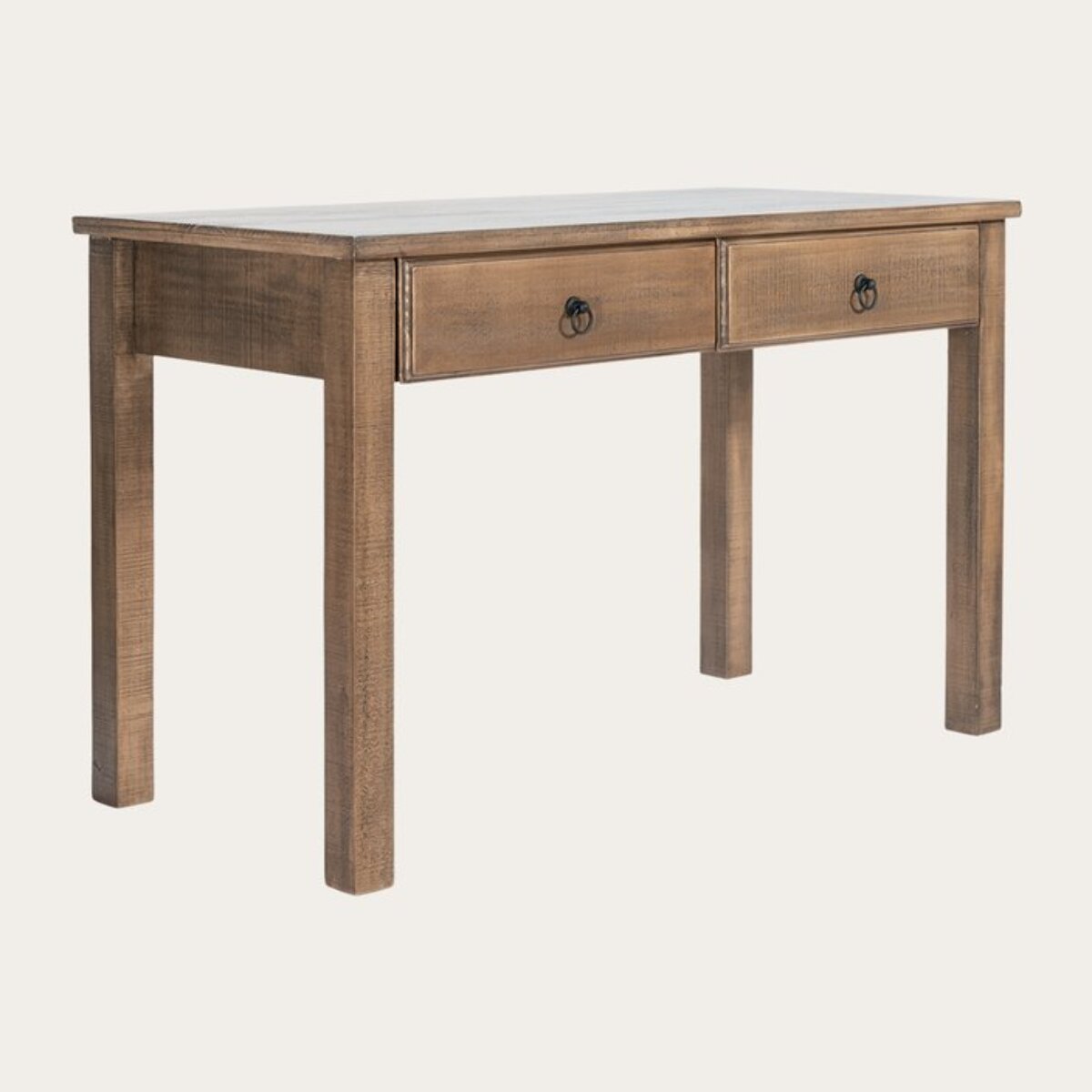 Bureau Tiber -bois massif d'araucaria-couleur nogal 120 x 77 x 60 cm