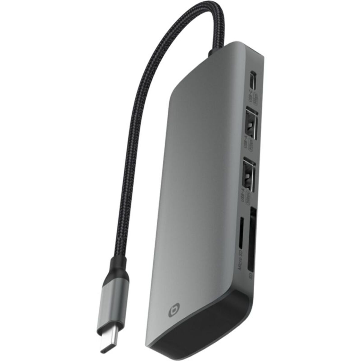 Hub USB C ESSENTIELB 7 en 1 2 USB-A + 3 USB-C + 2 ports SD