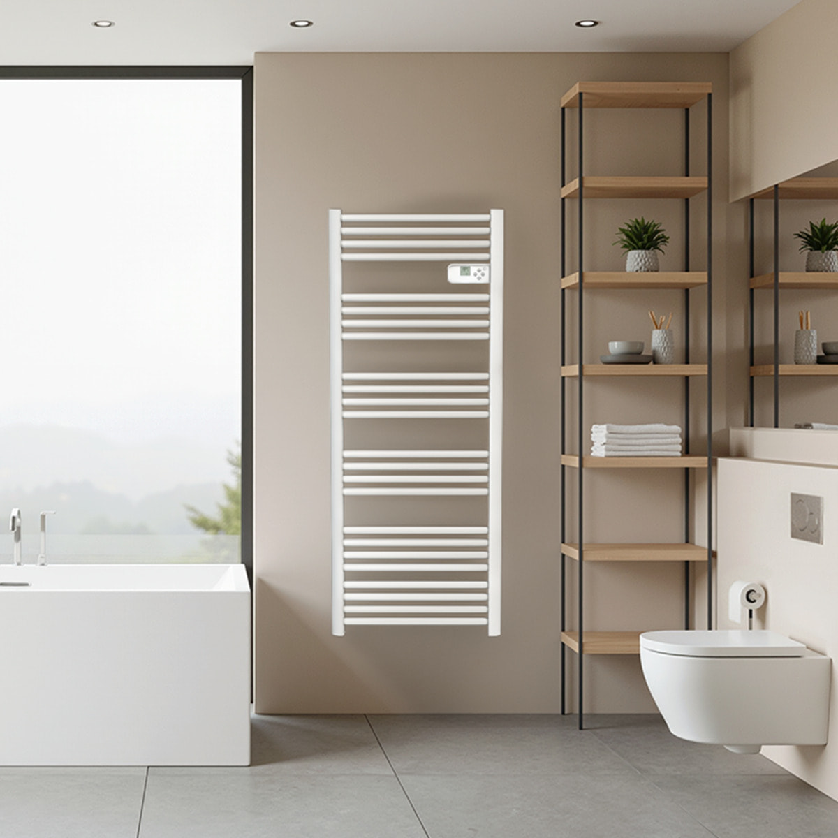sèche serviettes electrique LCD 750w