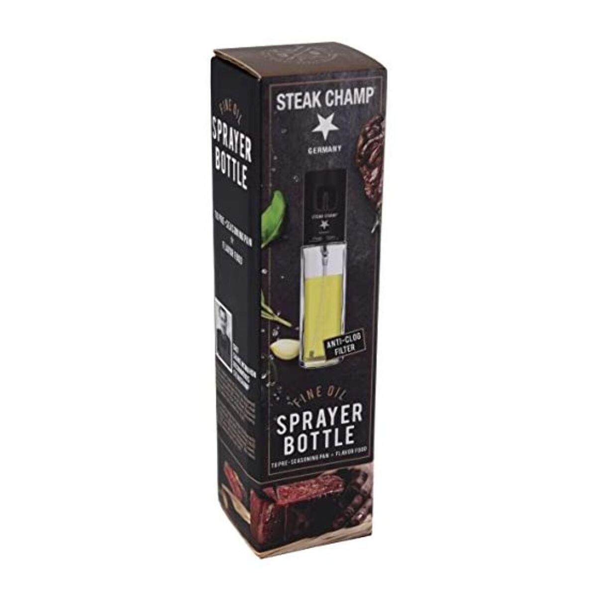 Vaporisateur STEAK CHAMP huile en verre 100ml