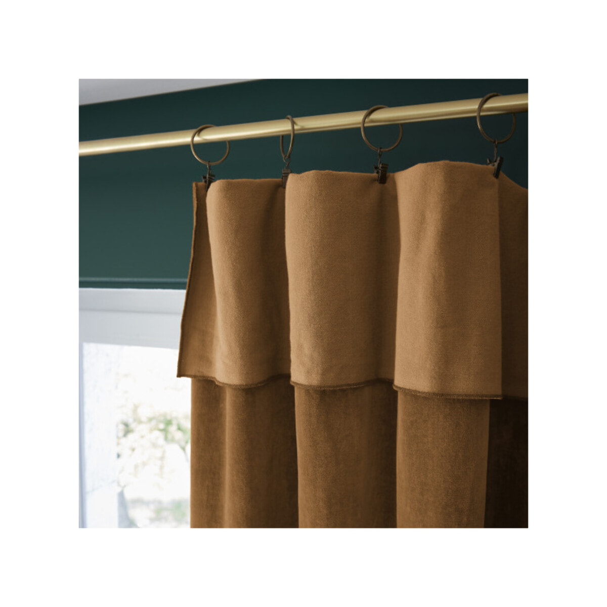Rideau ajustable 140 x 270 cm en velours de coton - CESAR