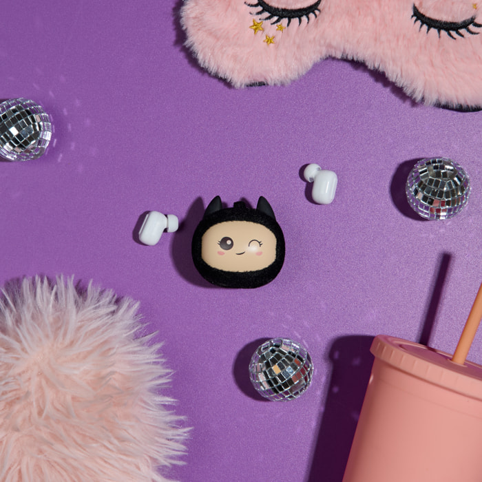 Ecouteur Sans Fil - THE CONCEPT FACTORY - Fluffy Kawaii - Noir