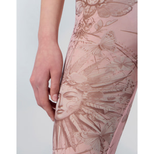 PHILIPP PLEIN Tulle Leggings Butterfly Tattoo