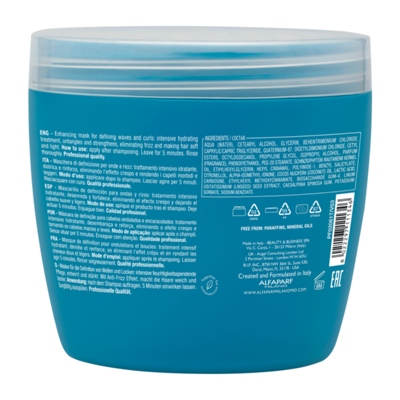 ALFAPARF MILANO Semi Di Lino Curls Enhancing Mask 500ml