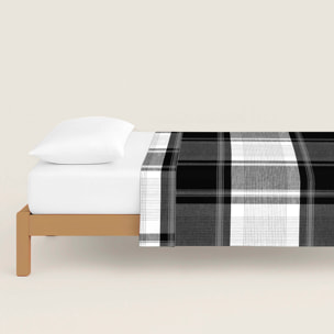 Juego de Sábanas Estampadas - 100% Algodón - Incluye 1 o 2 Fundas de Almohada + 1 Sábana Bajera - Check