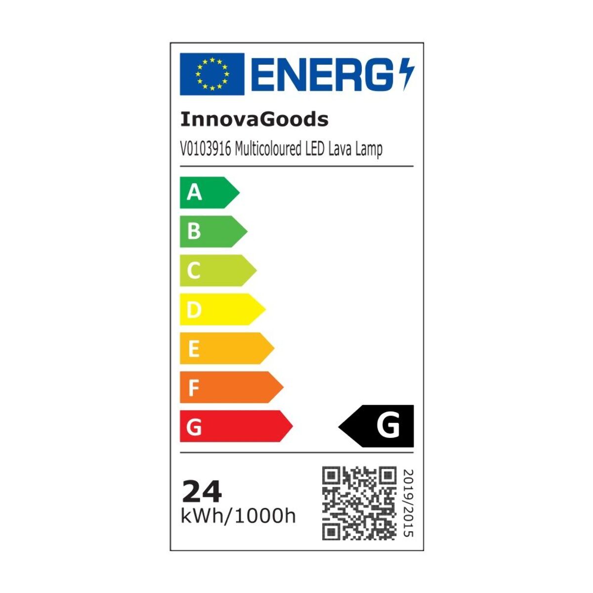 Lampe à Lave LED Multicolore Kolemp InnovaGoods