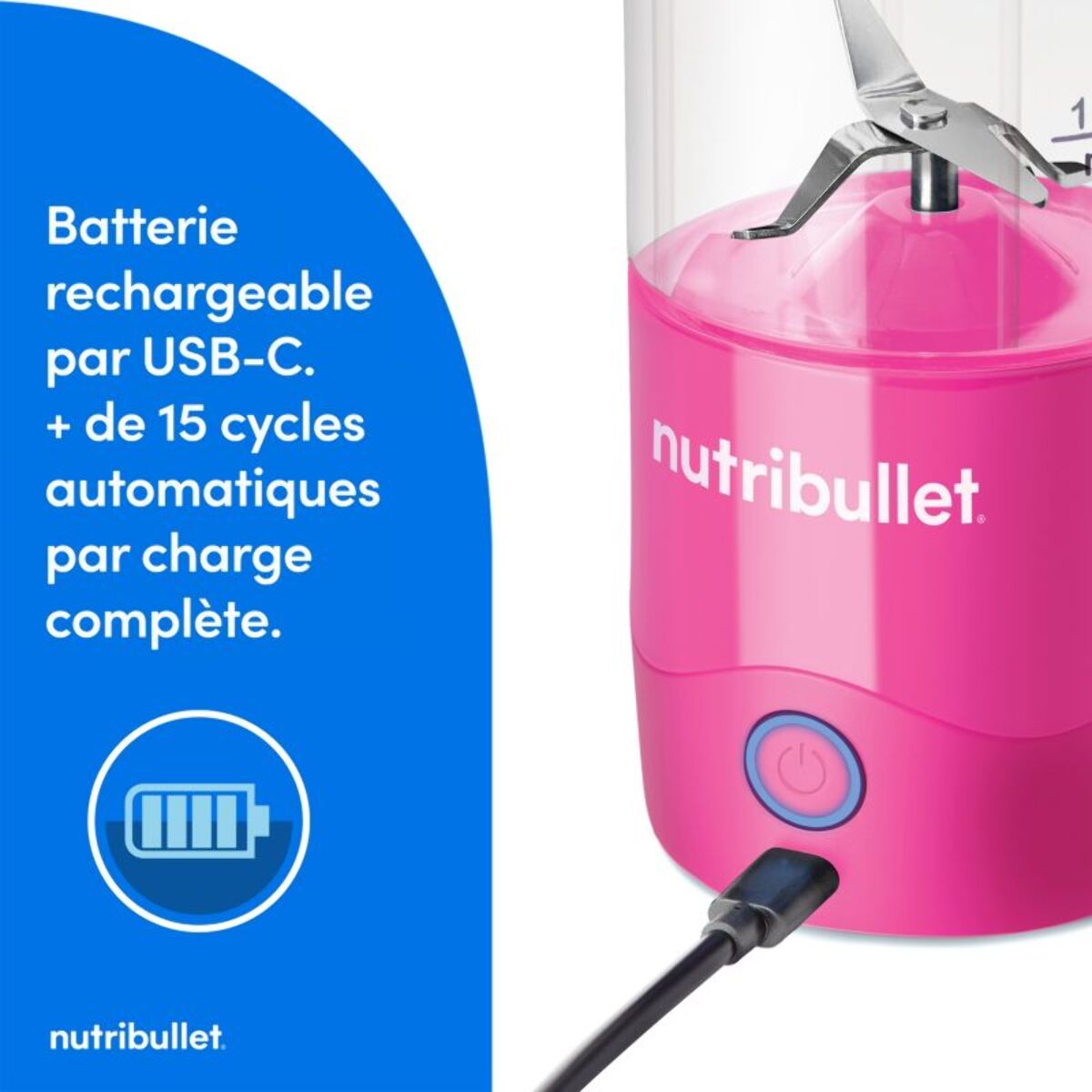 Blender NUTRIBULLET portable NBP003BP Rose