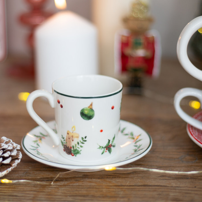 Lot de 6 Tasses, SOUVENIRS D'ANTAN