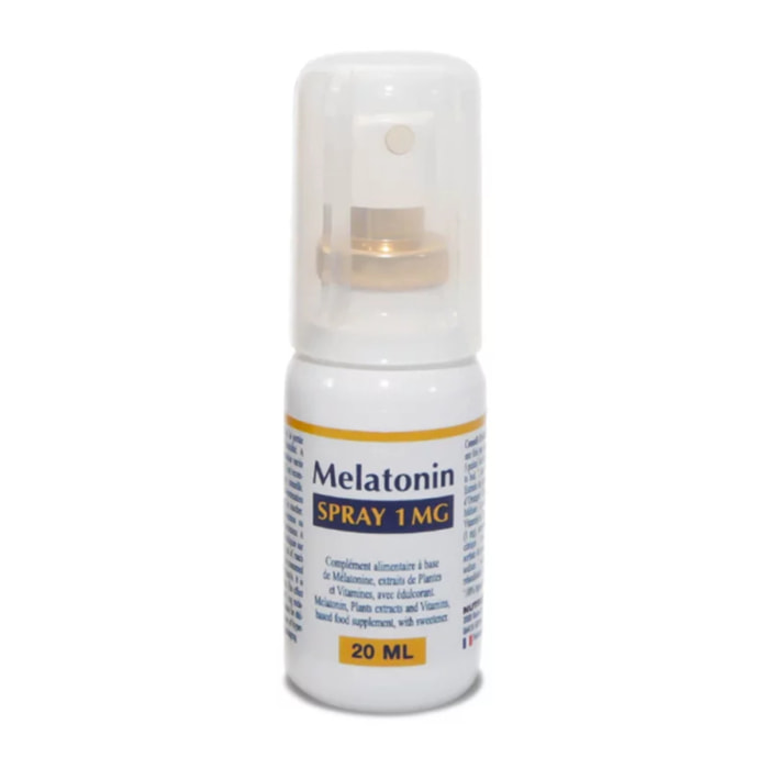 NUTRIEXPERT - Mélatonin Spray 1mg - Favorise L'Endormissement - Améliore Le Sommeil - Evite Les Insomnies Dues Au Décalage Horaire - Spray Lingual Action Rapide - Sans Accoutumance - Flacon de 20ml