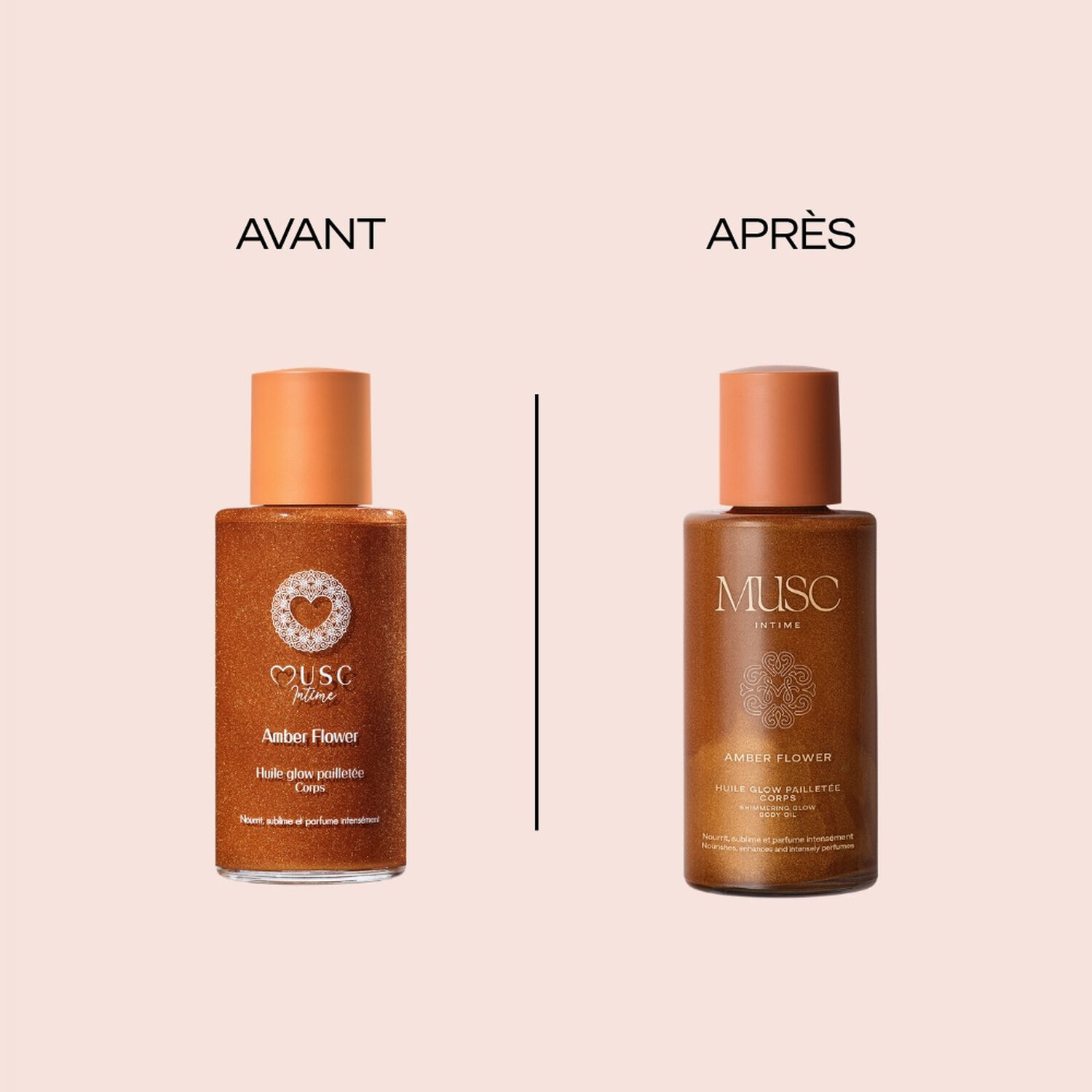 Amber Flower - Huile Glow Pailletée Corps 100 ml