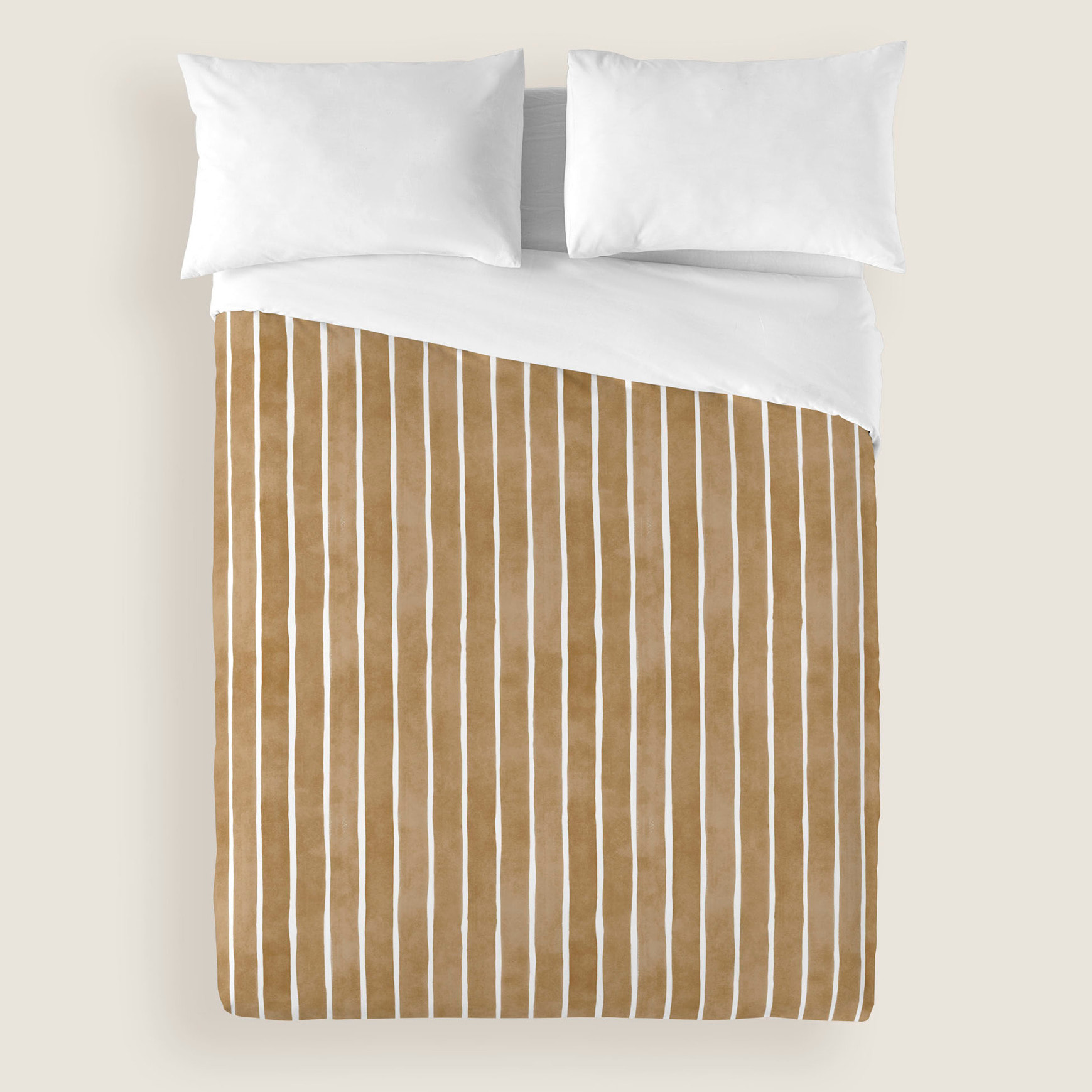 Funda Nórdica Estampada 2/3 piezas - 100% Microfibra Poliéster - Solid Line Moka