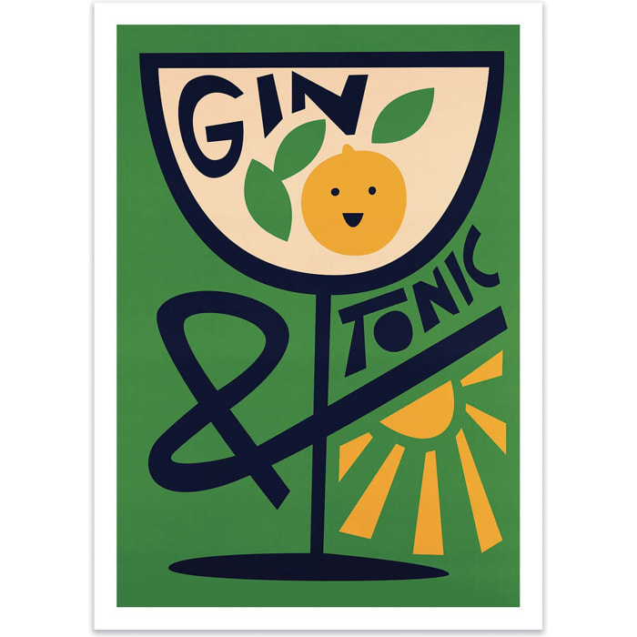 Affiche - Gin Tonic - Fox and Velvet
