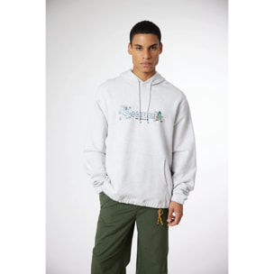 SUDADERA CON CAPUCHA CHASE LIGHT GREY MELANGE