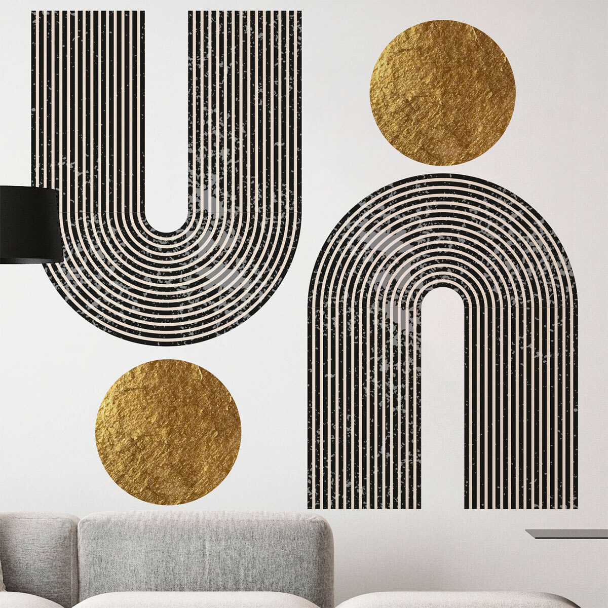 Papier peint intissé pré-encollé fresques géantes - ARCHES ABSTRAITES AZTEC