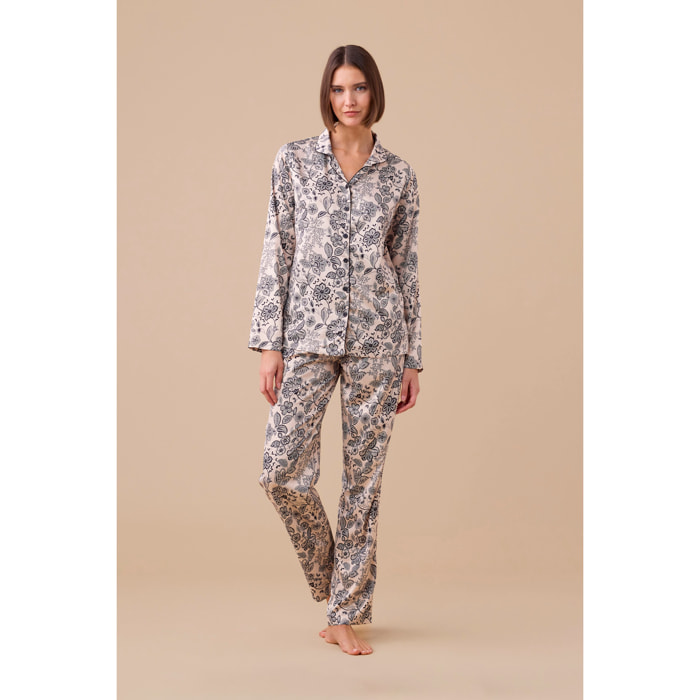 Pigiama donna in raso articolo poule. Noidinotte