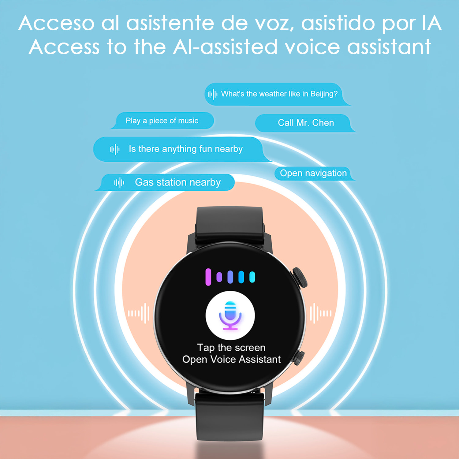 Smartwatch DT88 MAX, pantalla AMOLED 1.45" 466*466 px, asistente de voz, llamada bluetooth, más de 150 modos de deporte y monitor de salud.