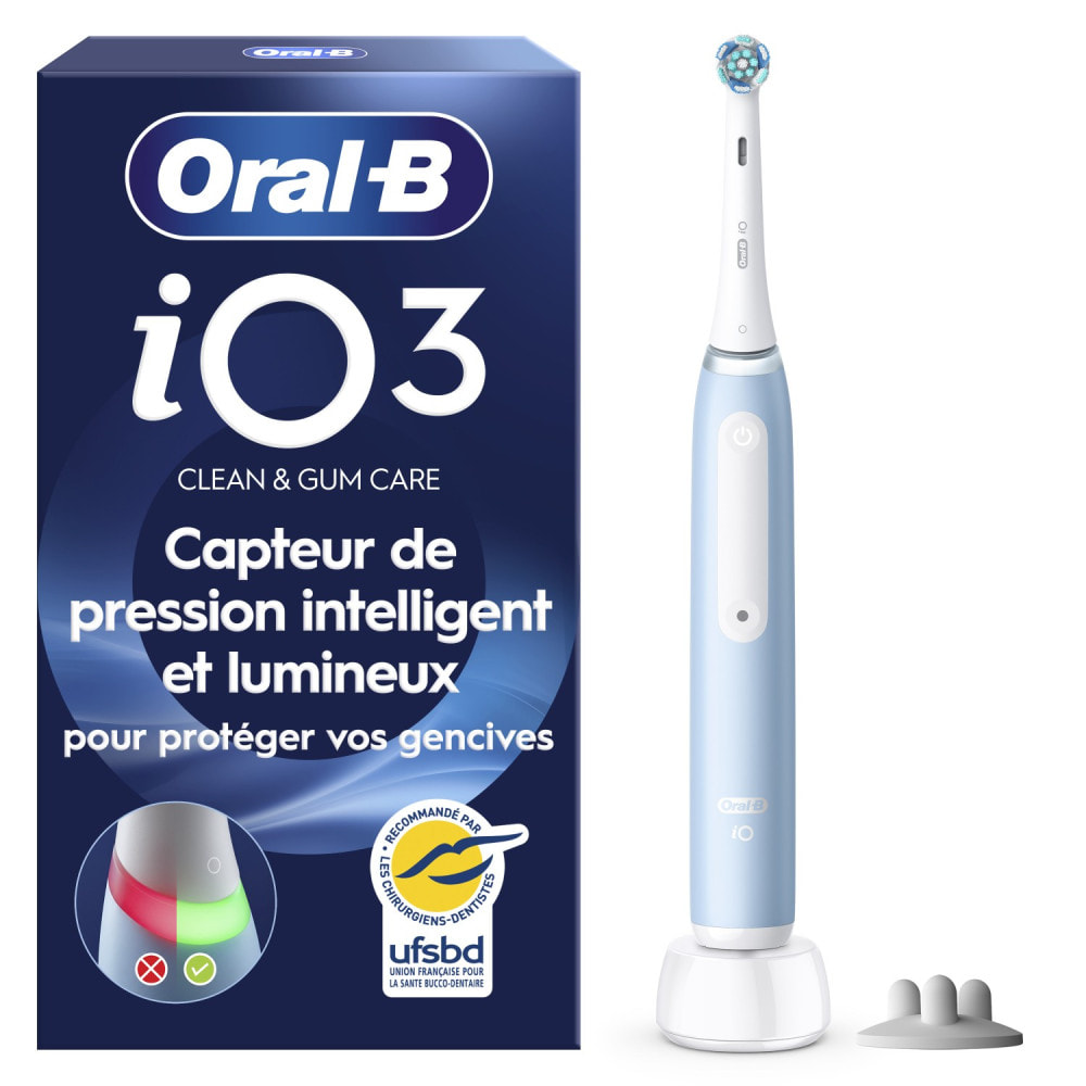 Oral-B iO 3S - Bleue - Brosse À Dents Électrique